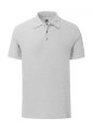 Heren Polo fitted 65-35 Fruit of the Loom 63-042-0 Heather Grey